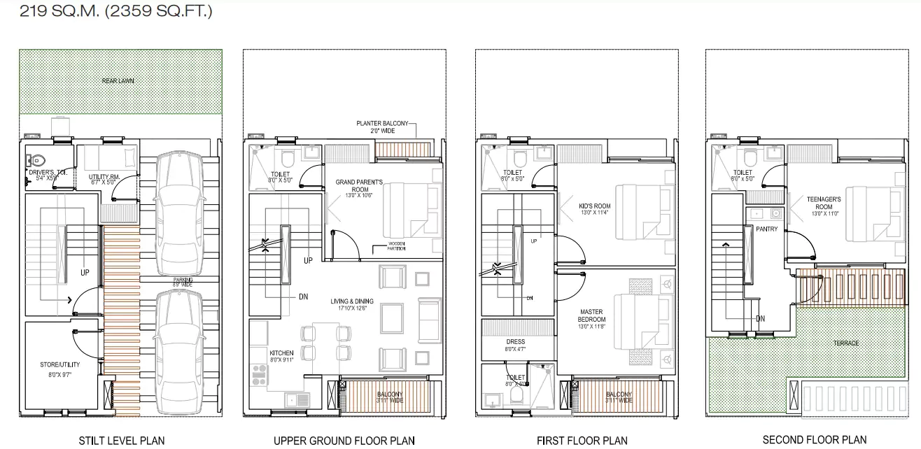 3 BHK Villa (Type 1)