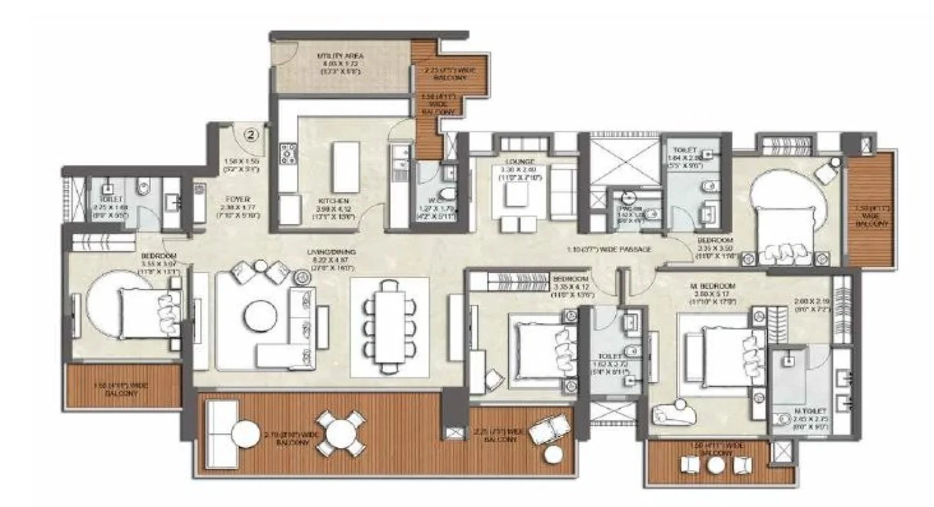 4BHK (Type 1)