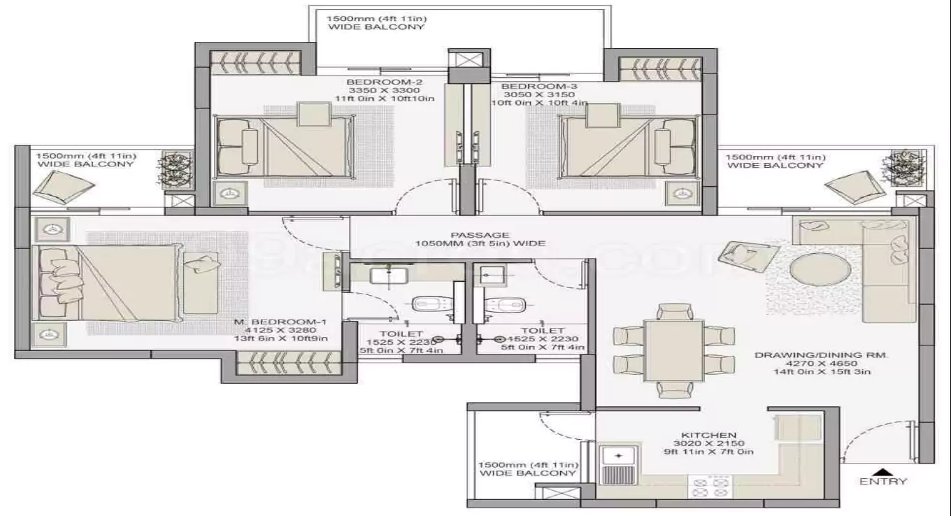 3 BHK