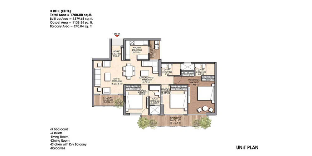3 BHK-Elite