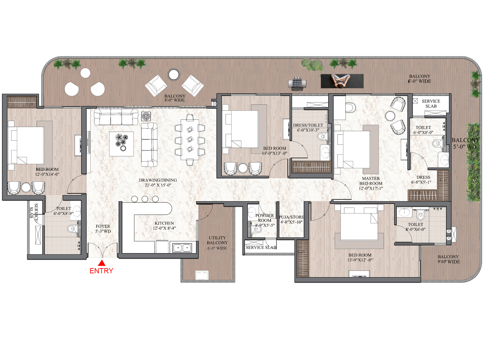 3BHK Type1